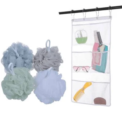 Hanging Mesh Storage Bag Shower Organizer
