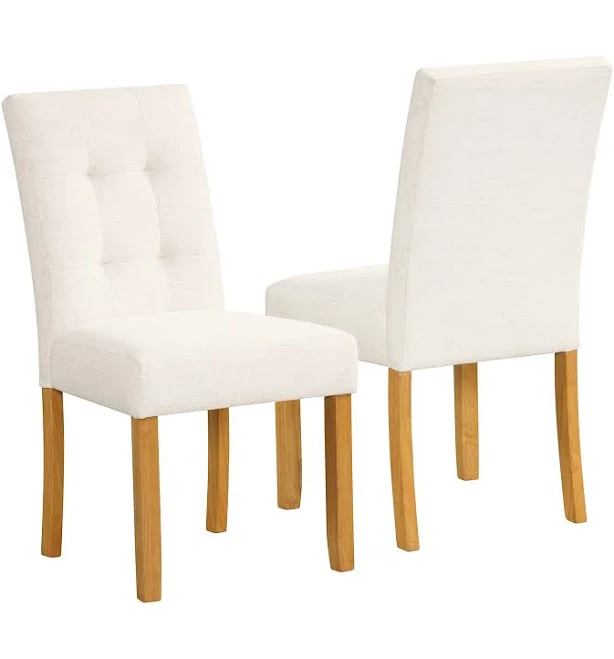 HomePop Tufted Back Dining Chair Set of 2