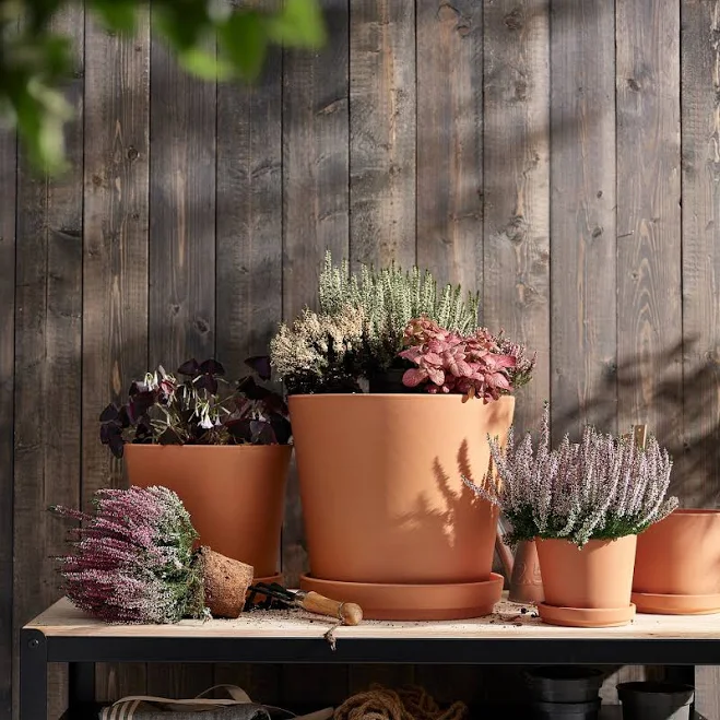 IKEA BRUNBÄR Plant Pot with Saucer