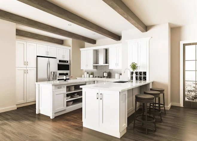 Ivory White Shaker 10x10 RTA Kitchen