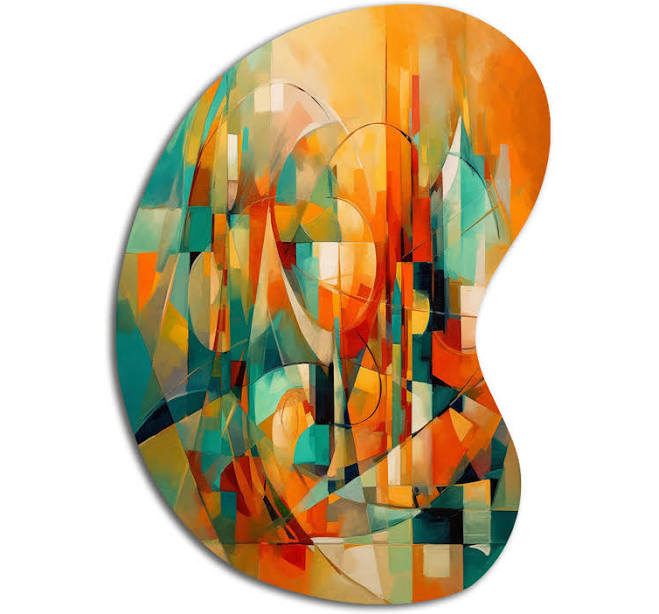 Ivy Bronx Asymmetrical Metal Wall Art