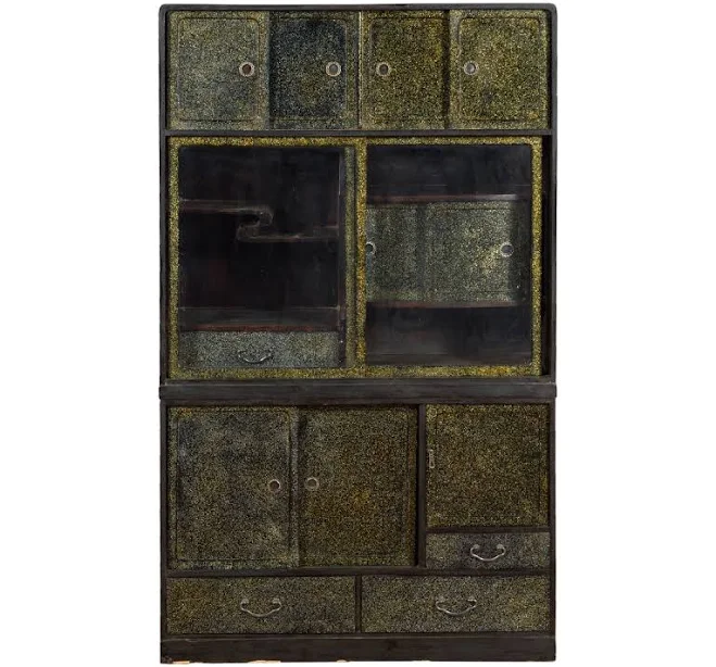Japanese Early 20th Century Speckled Compound Cabinet