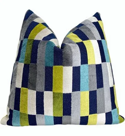 Jewel Multicolored Geometric Throw Pillow