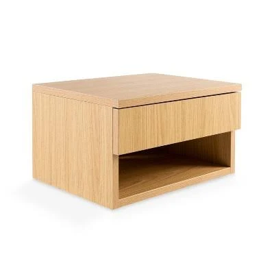 JONATHAN Y Ettore Mid-Century Modern Floating Wall Mounted Nightstand with Soft-