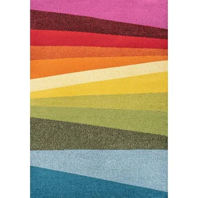 JONATHAN Y Prism Geometric Striped Area Rug