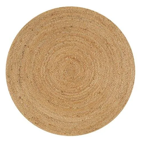 JONATHAN Y Soleil Round Natural Jute Braided Circle Area Rug