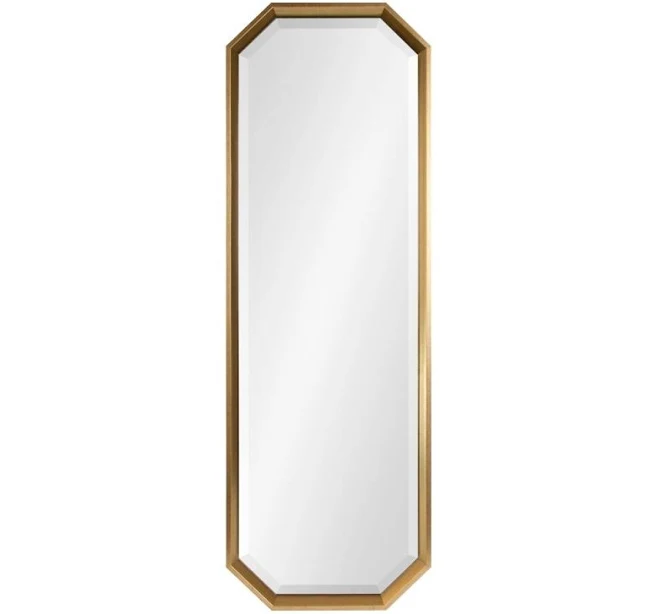 Kate and Laurel Calter Modern Full Length Framed Octagon Wall Mirror
