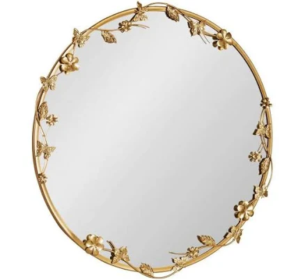 Kate and Laurel Rosella Floral Wall Mirror