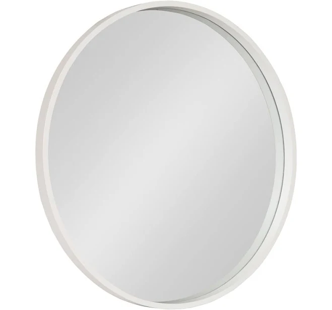 Kate and Laurel Travis Round Wood Wall Mirror