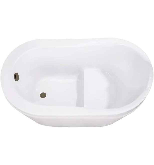 Kingston Brass Aqua Eden 52-Inch Freestanding Soaking Bathtub