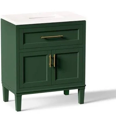 KOHLER Chesil 30in. Single Sink Freestanding Bath Vanity with Bianco Bella Quart