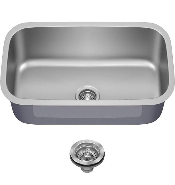 KRAUS KBU14 31 Inch Undermount Single Bowl Kitchen Sink