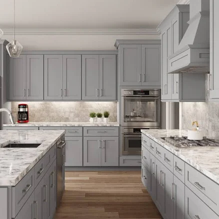 Lait Grey Shaker RTA Kitchen Cabinets 10Ft Run at Wholesale Price. Buy Now Onlin