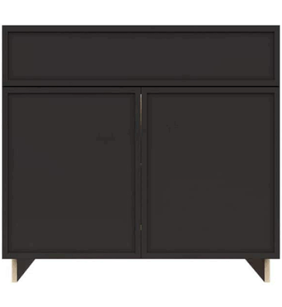 Lifeart Cabinetry Slim Shaker Base Kitchen Cabinet