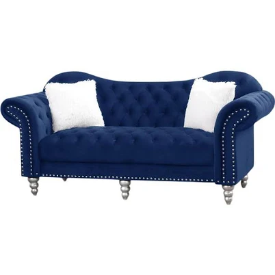Living Room Velvet Sofa