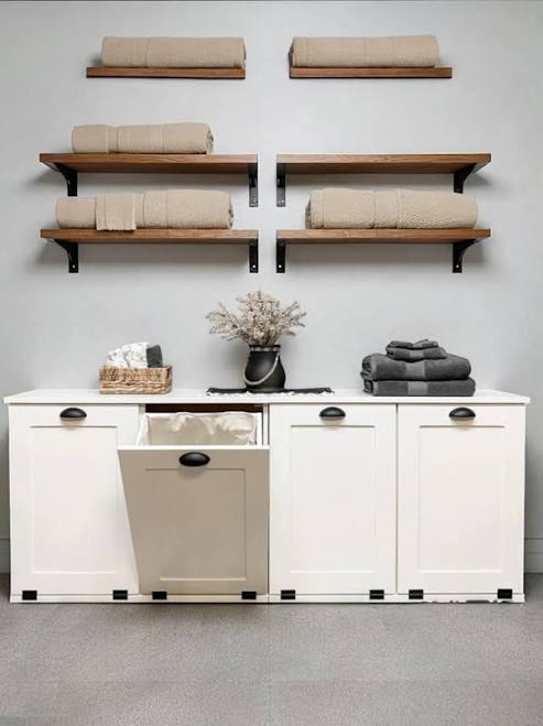 Livingston Laundry 4 Compartment Tilt Out Laundry Hamper