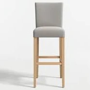 Lowe Upholstered Bar Stool Wood Legs