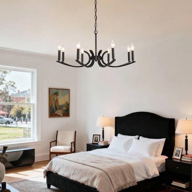 LUXEYARD 8 Light Farmhouse Chandelier