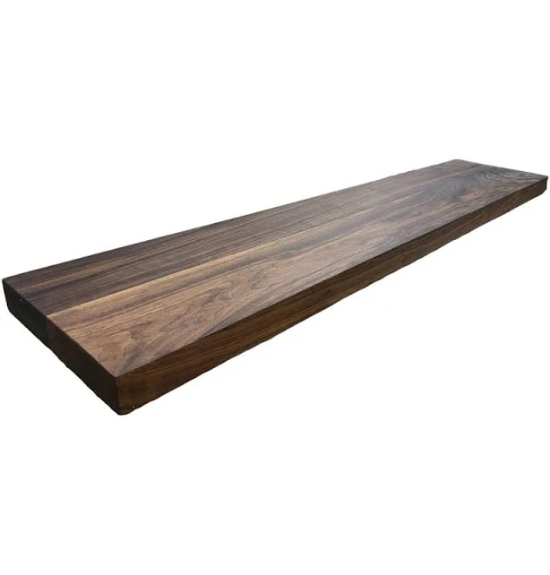 Luxury Walnut Floating Shelves | Custom Made in USA | Free Shipping (D#1E9NC4B)
