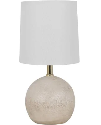 Mainstays 12.75 Inch White Ball Table Lamp