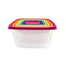 Mainstays 14 Piece Ombre Plastic Food Storage Set