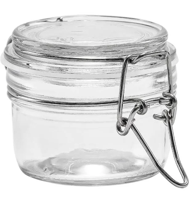 Mainstays Glass Airtight Food Storage Jar with Lid
