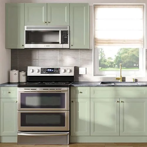 Majestic Sage Green RTA Kitchen Cabinets by Wholesale Cabinets