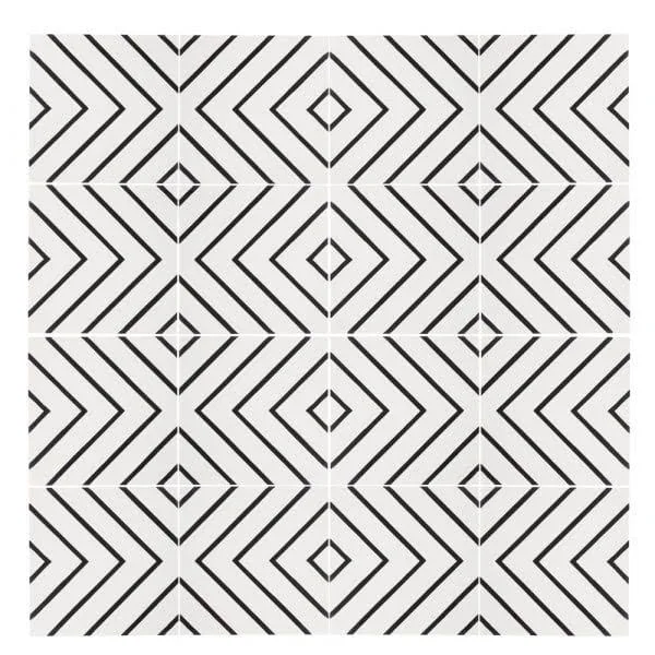 Maya White Cement Tile