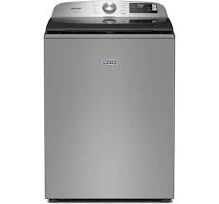 Maytag - 5.2 Cu. Ft. Smart Top Load Washer with Extra Power - Classic SIlver