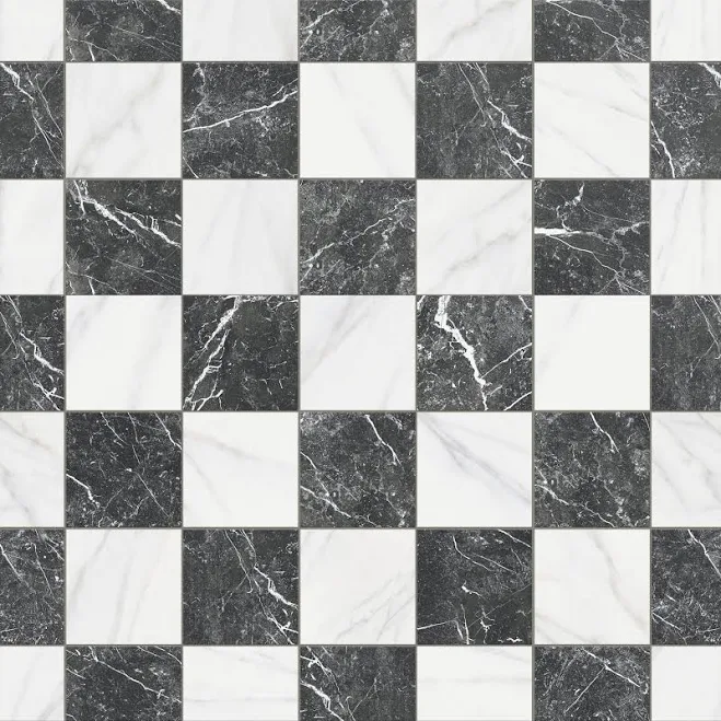 Merola Tile Merzoni Checker Ruzzini 13 in. x 13 in. Porcelain Floor and Wall Tak