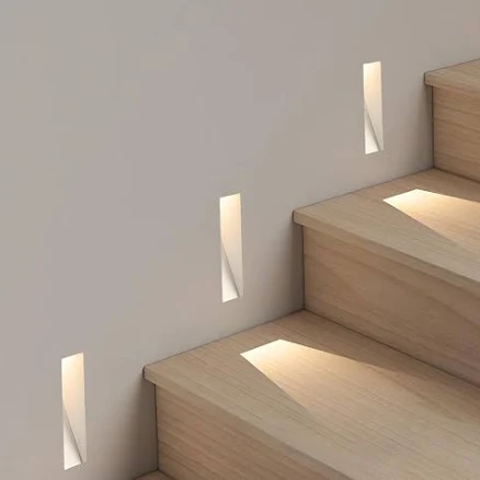 Minimalist Motion Sensor LED Recessed Wall Sconces Lighting Stairway Lights Wall