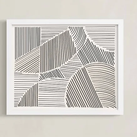 Minted Colored Lines I Limited Edition Fine Wall Art Print