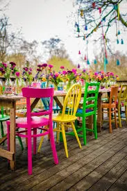 Mismatched Upcycled Painted chairs painted to order