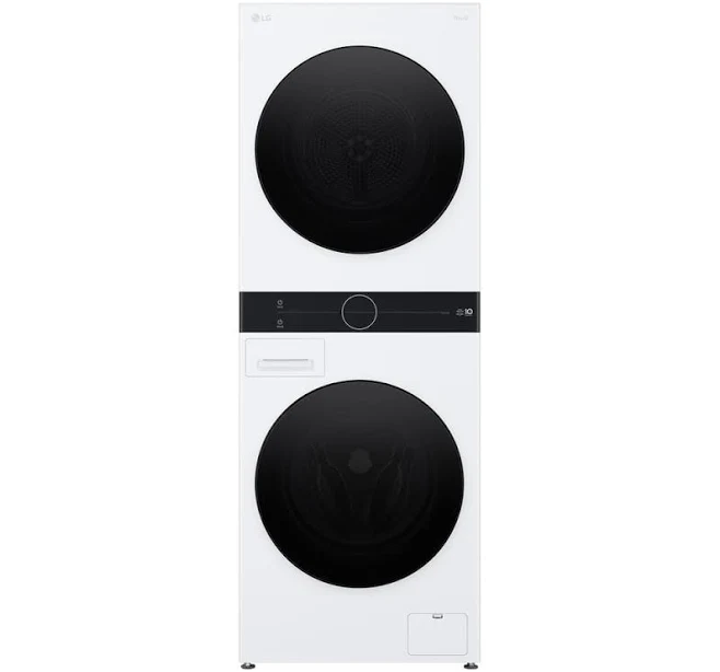 Model #WKHC152HWA LG 24-in Compact Ventless Heat Pump Washtower Stacked Laundry