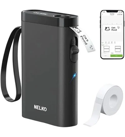 Nelko Machine with Tape Bluetooth Label Printer P21