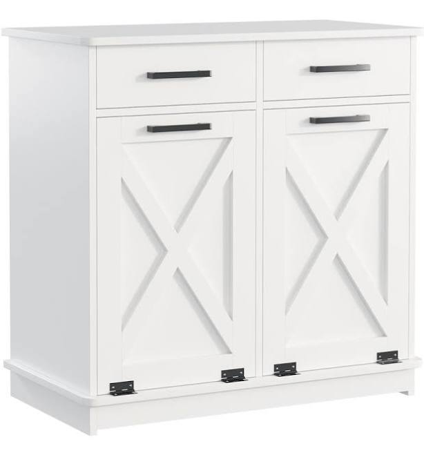 One Allium Way Double Tilt-Out Laundry Hamper Cabinet