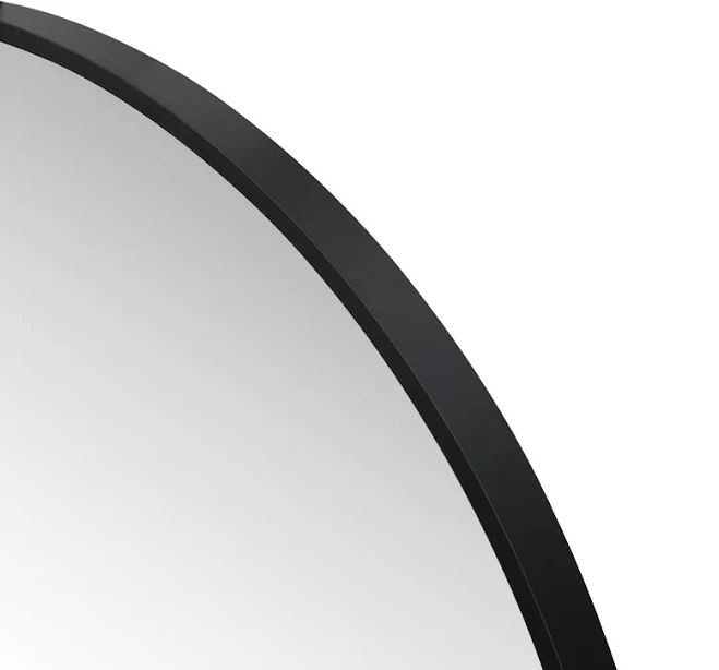 Origin 21 24-in W x H Round Black Framed Wall Mirror