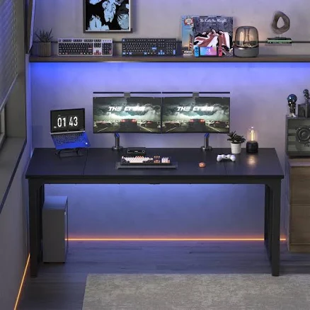 PexFix - 70-Inch Heavy-Duty Office Desk, Gaming Desk with Reinforced Steel Frame