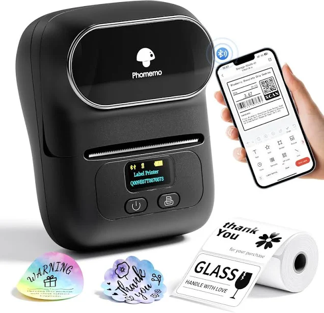 Phomemo M110 Bluetooth Label Maker Portable Thermal Label Printer