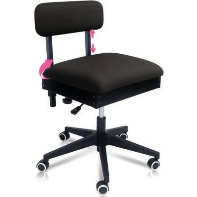 Pink Power Black Sewing Chair
