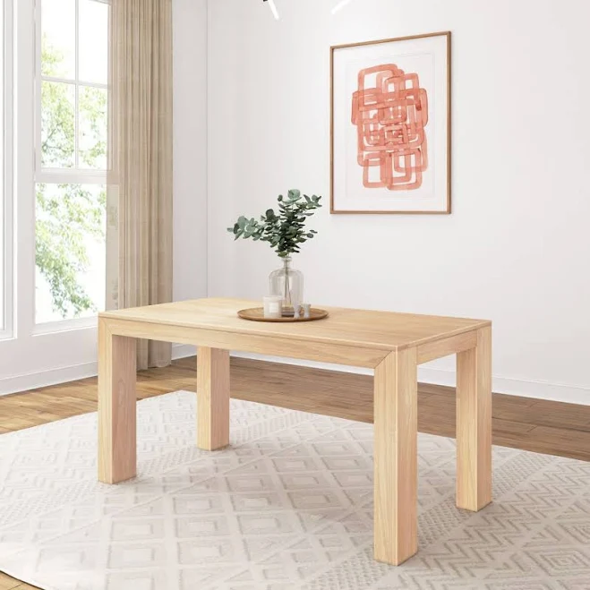 Plank+Beam 60 Inch Modern Solid Wood Dining Table