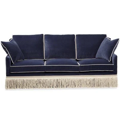 Portsmouth Navy Velvet Sofa