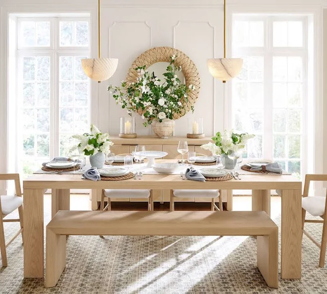 Pottery Barn Blair Herringbone Dining Table