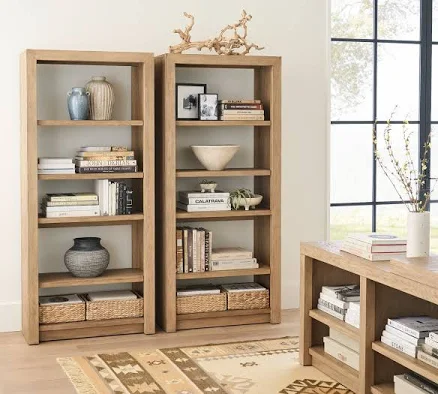 Pottery Barn Dillon Open Bookcase Set of 2