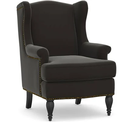 Pottery Barn Soma Delancey Upholstered Wingback Armchair