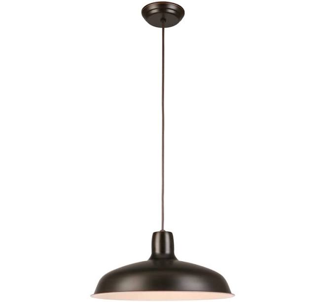 Project Source Bronze Farmhouse Bell Hanging Pendant Light
