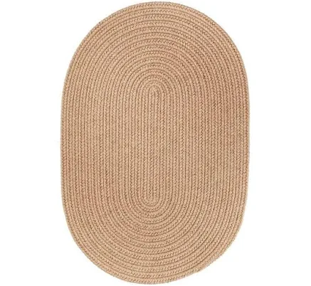 Pura Solid Soft Wool Braided Rug