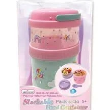 Rainbow Stackable Pack & Go Food Containers