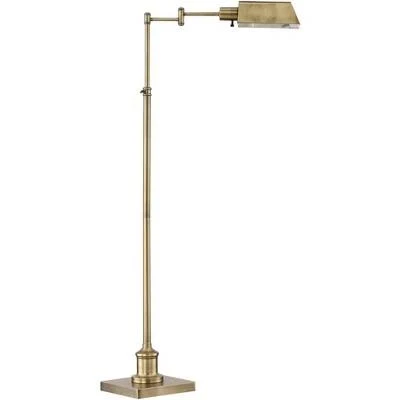 Regency Hill Jenson Adjustable Height Swing Arm Pharmacy Floor Lamp