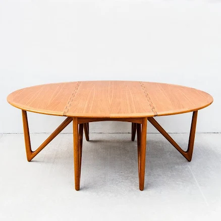 Restored Teak Dining Table by Niels Koefoed, Denmark 1970s